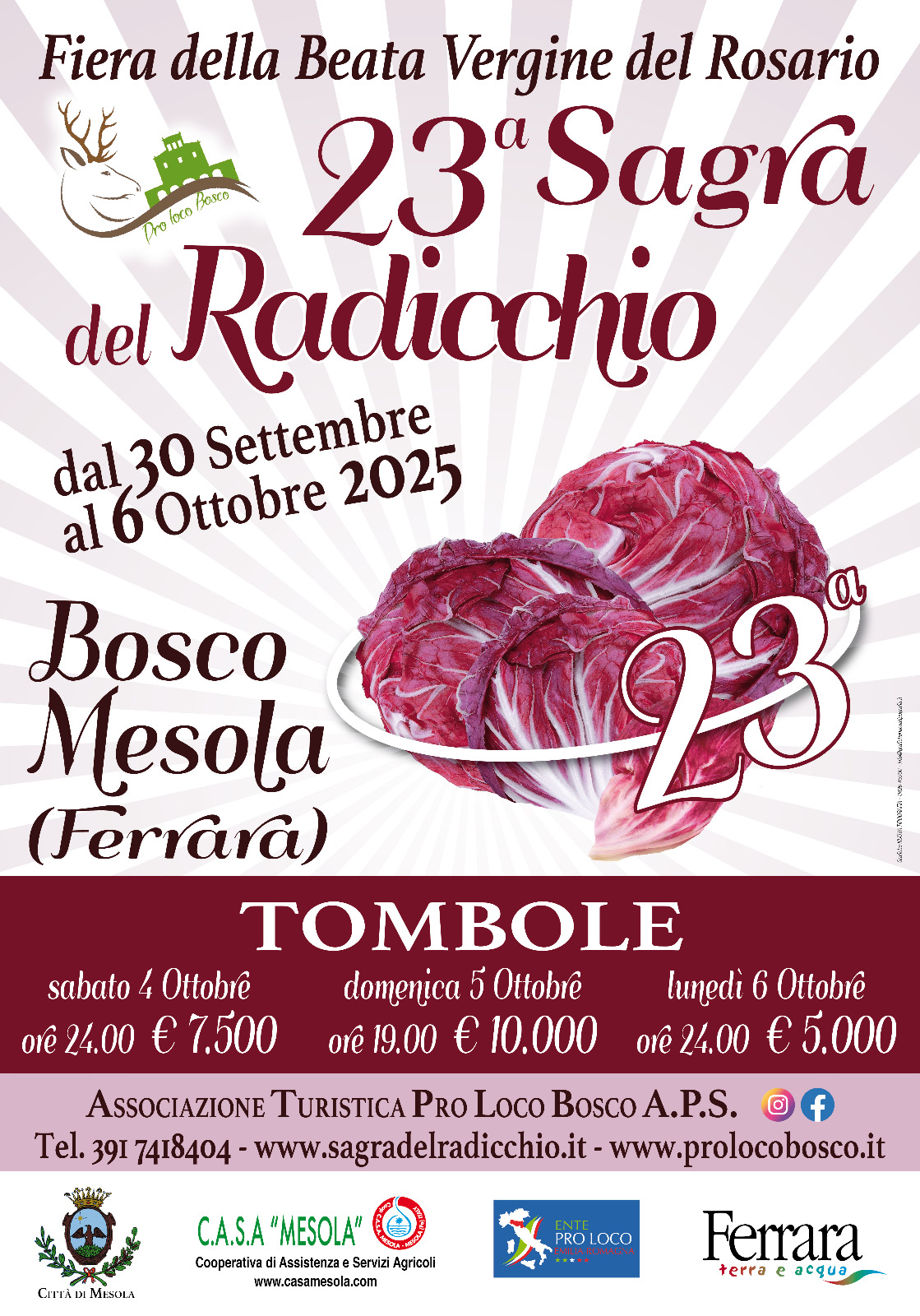 XXIII Sagra del Radicchio e Fiera della Beata Vergine del Rosario